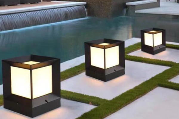 Backyard Pole Lights PL1603 of Full Color RGBW for Walkways and Pathways(10)